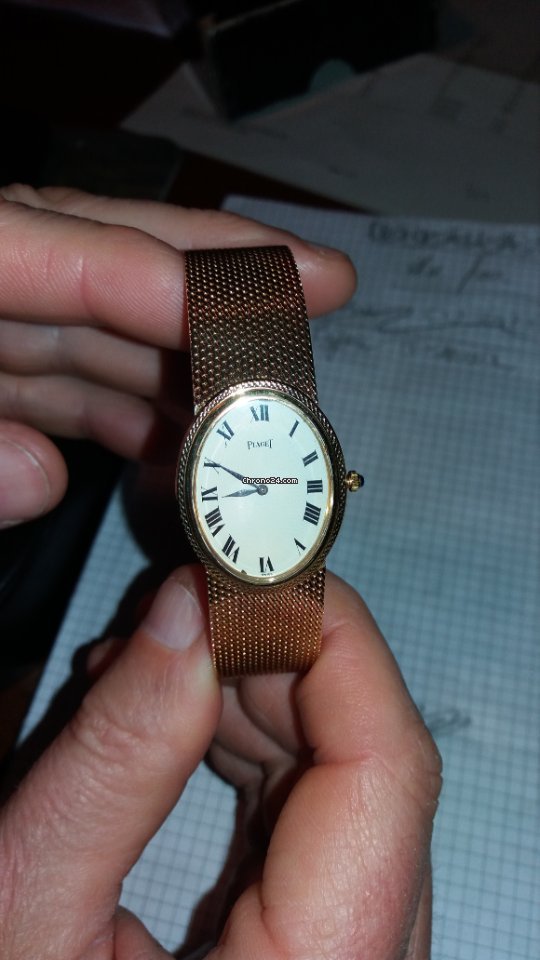 Piaget Mens watch Unisex Manual winding Yellow gold 9861 B1 Replica 7