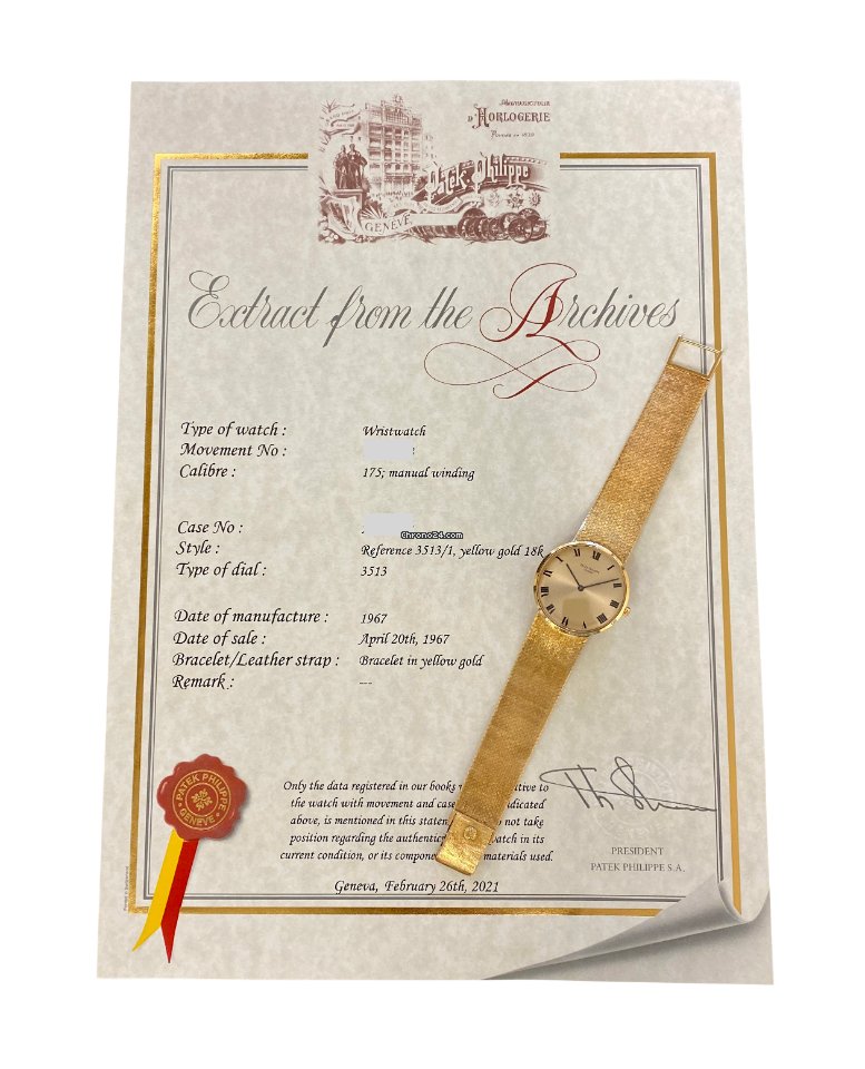 IMG_9081 Patek Philippe Calatrava Mens watch Unisex Manual winding Yellow gold 3513 Replica 7