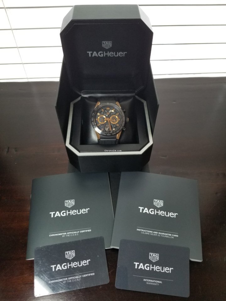 TAG Heuer Carrera Heuer-02T Mens watch Unisex Automatic Titanium CAR5A5Y.FC6377 Replica 7