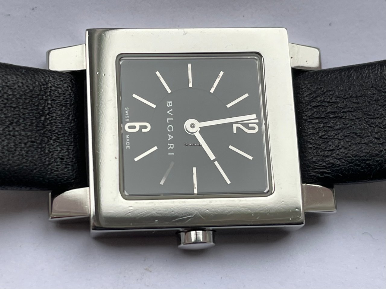 IMG_9081 Bulgari Quadrato Womens watch Quartz Steel SQ22SL Replica 7