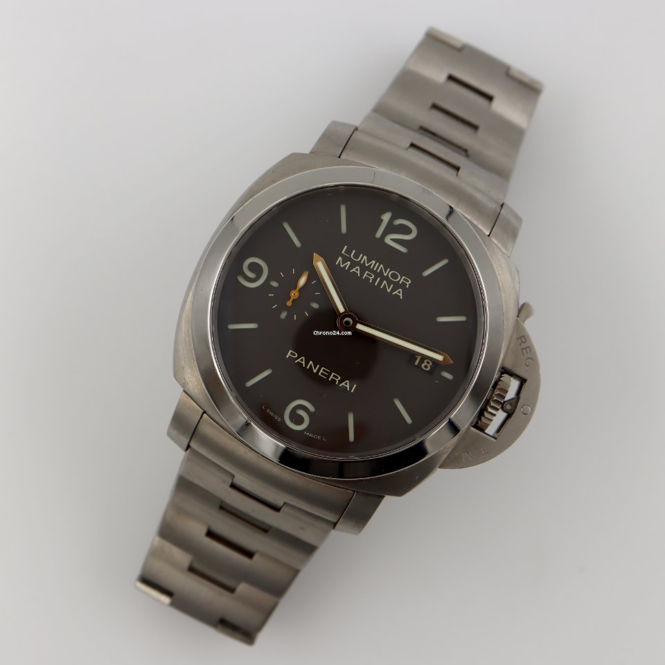 IMG_9081 Panerai Luminor Marina 1950 3 Days Automatic Mens watch Unisex Automatic Titanium PAM 00352 Replica 7
