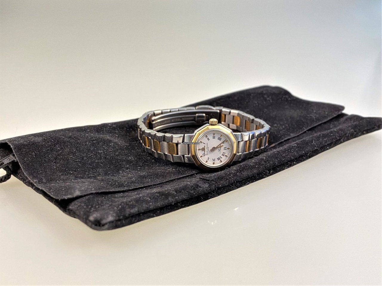 IMG_9081 Baume & Mercier Riviera Womens watch Quartz Gold Steel 5232.038 Replica 7