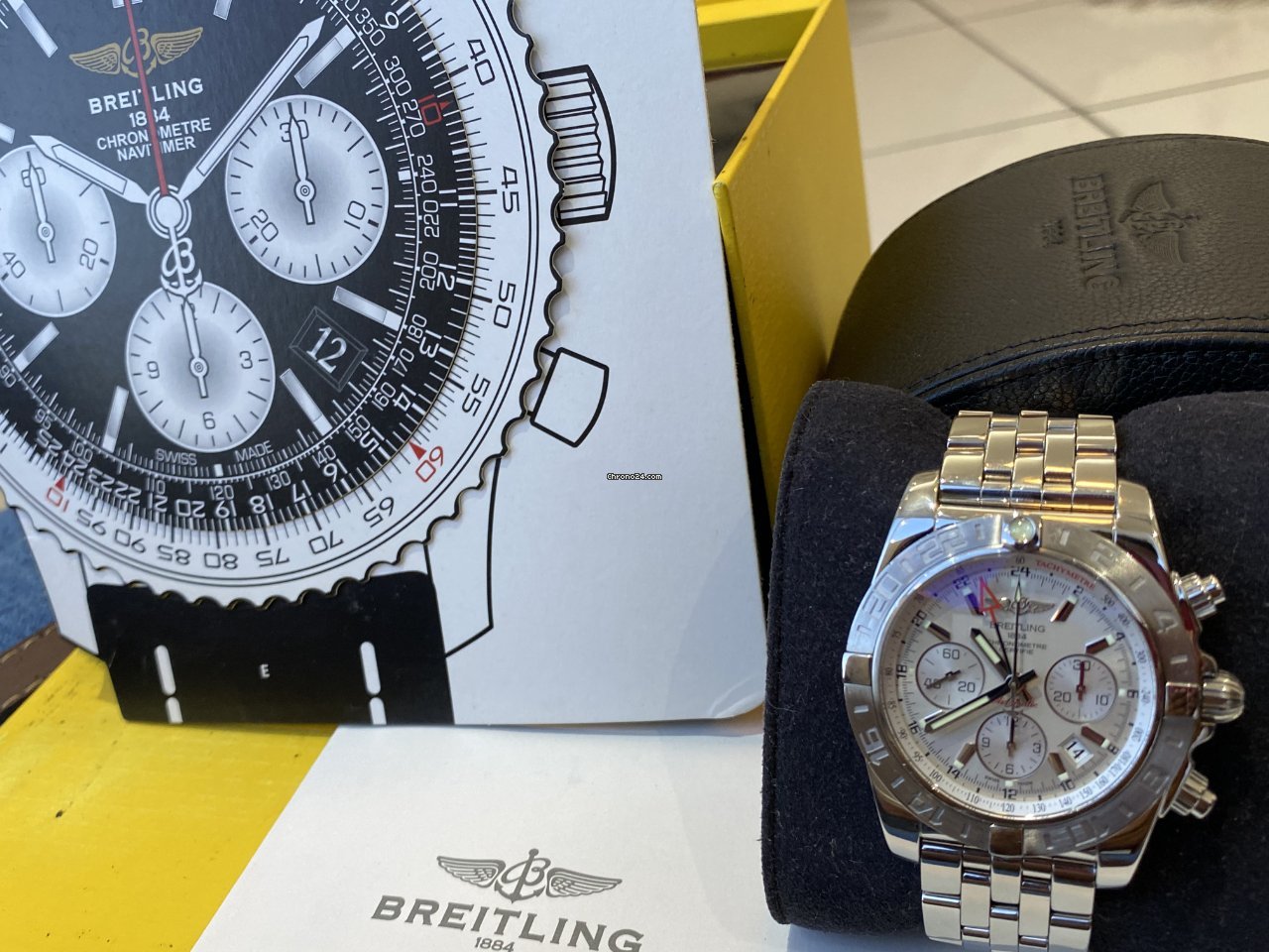 IMG_9081 Breitling Chronomat 44 GMT Mens watch Unisex Automatic Steel AB042011 G745 Replica 7