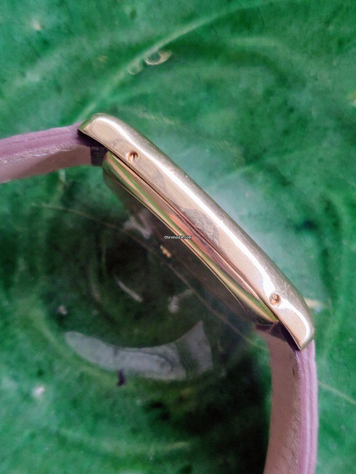IMG_9081 Cartier Tortue Mens watch Unisex Manual winding Yellow gold 10712 Replica 7