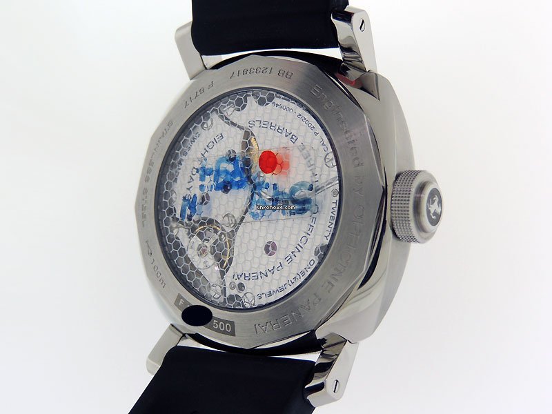IMG_9081 Panerai Ferrari Mens watch Unisex Manual winding Steel FER 00012 Replica 7
