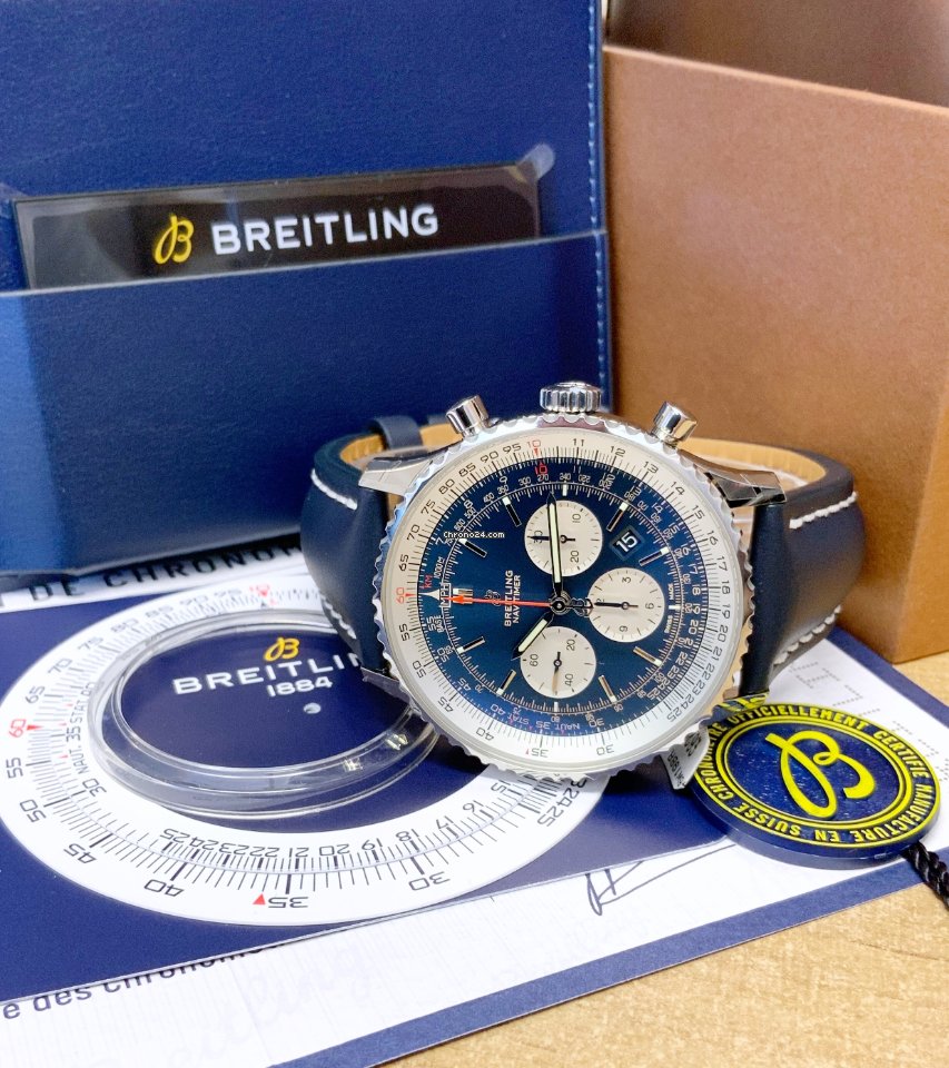 IMG_9081 Breitling Navitimer 01 (46 MM) Mens watch Unisex Automatic Steel AB0127211C1X1 Replica 7
