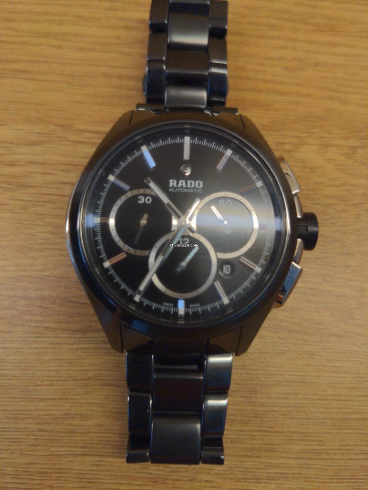 IMG_9081 Rado HyperChrome Chronograph Mens watch Unisex Automatic Ceramic R32275152 Replica 7