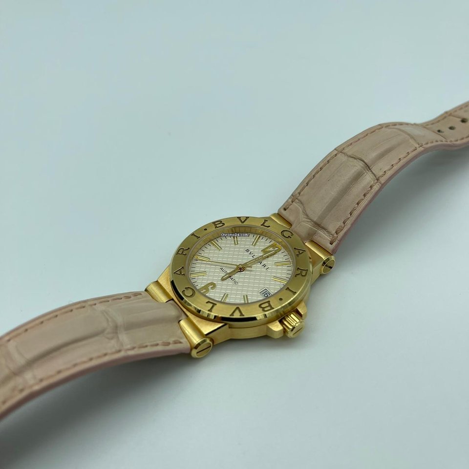 Bulgari Diagono Womens watch Automatic Yellow gold DG35C6GLD Replica 7