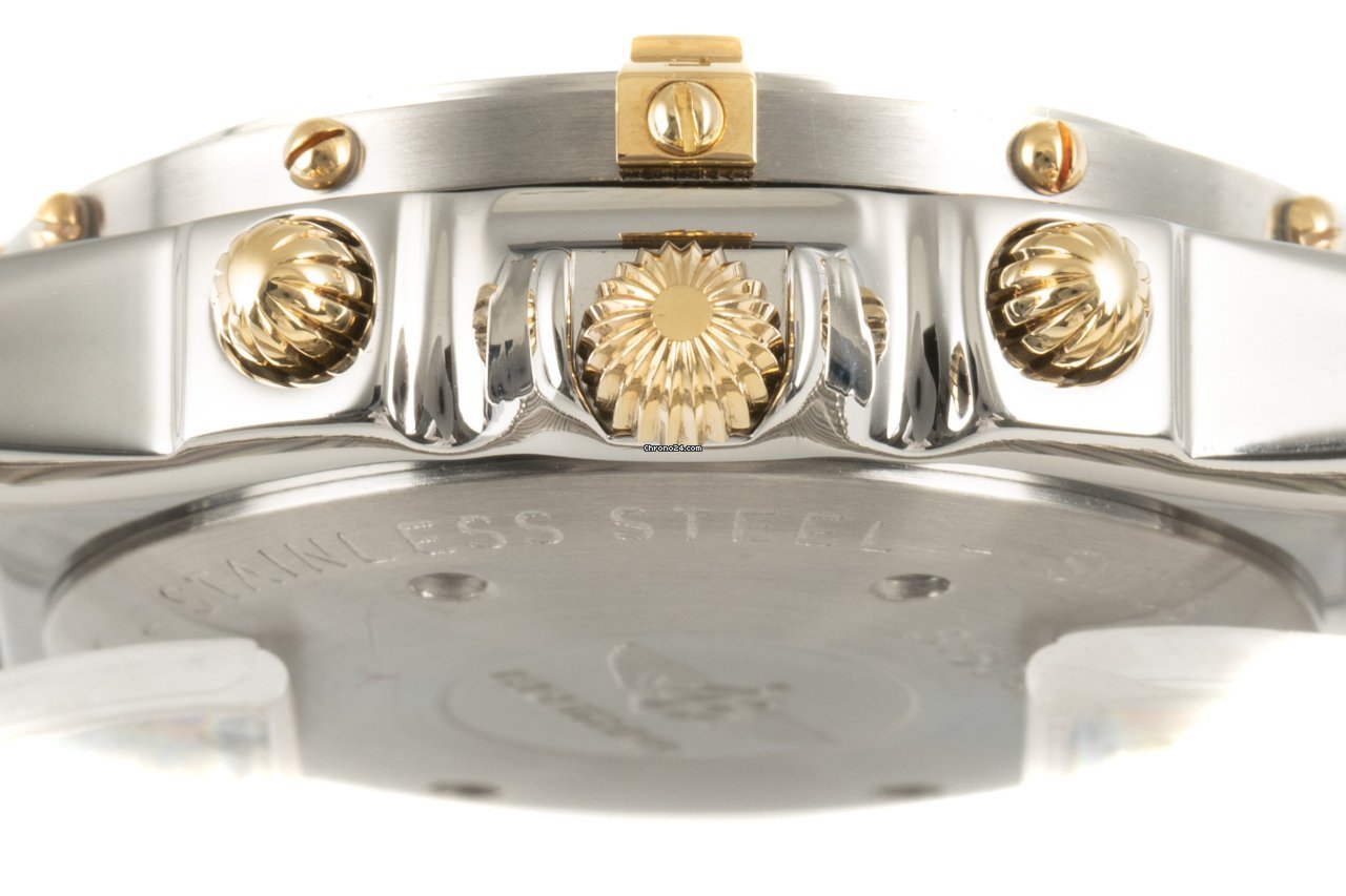 Breitling Duograph Mens watch Unisex Automatic Gold Steel B15047 Replica 7
