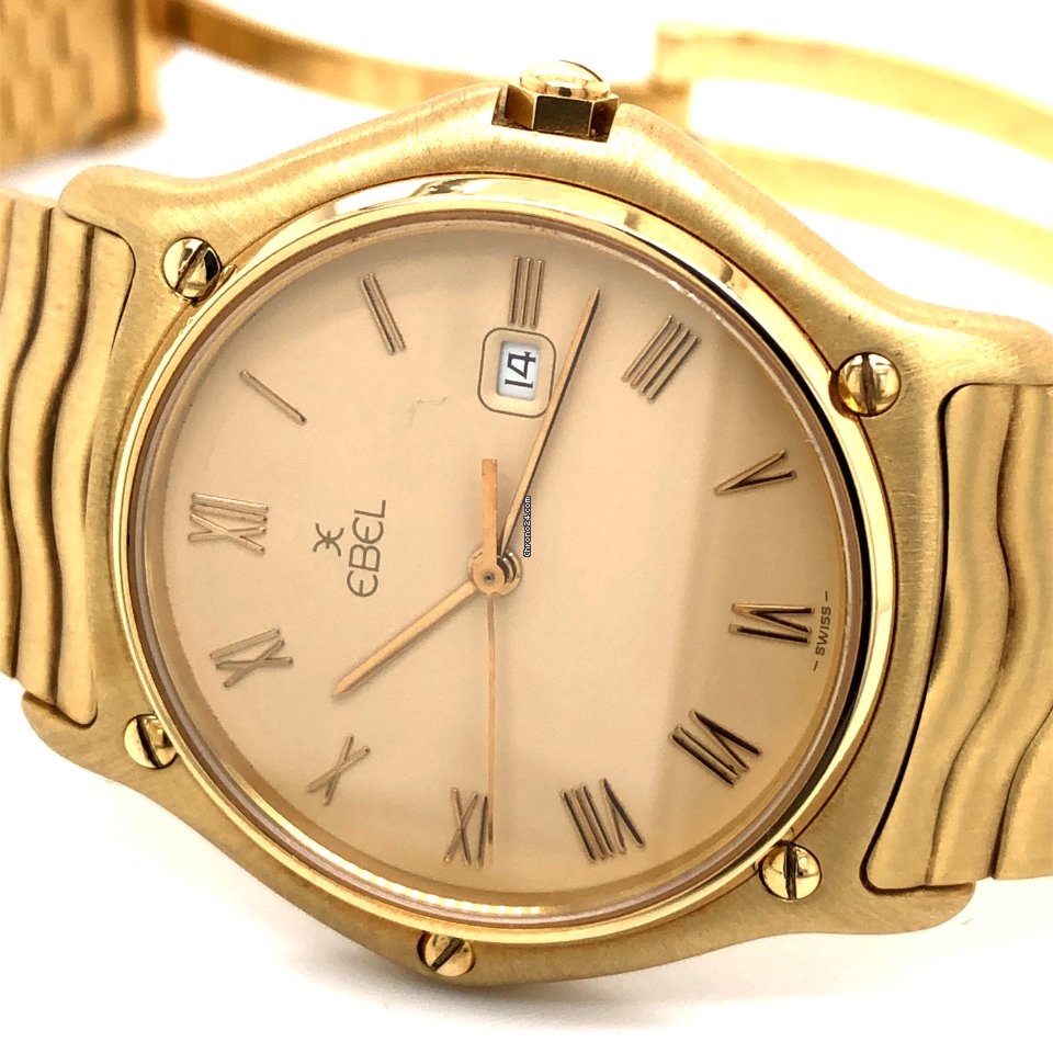IMG_9081 Ebel Classic Mens watch Unisex Quartz Yellow gold 883903 Replica 7