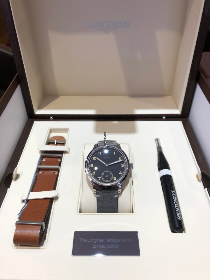IMG_9081 Longines Heritage Mens watch Unisex Manual winding Steel L28264532 Replica 7