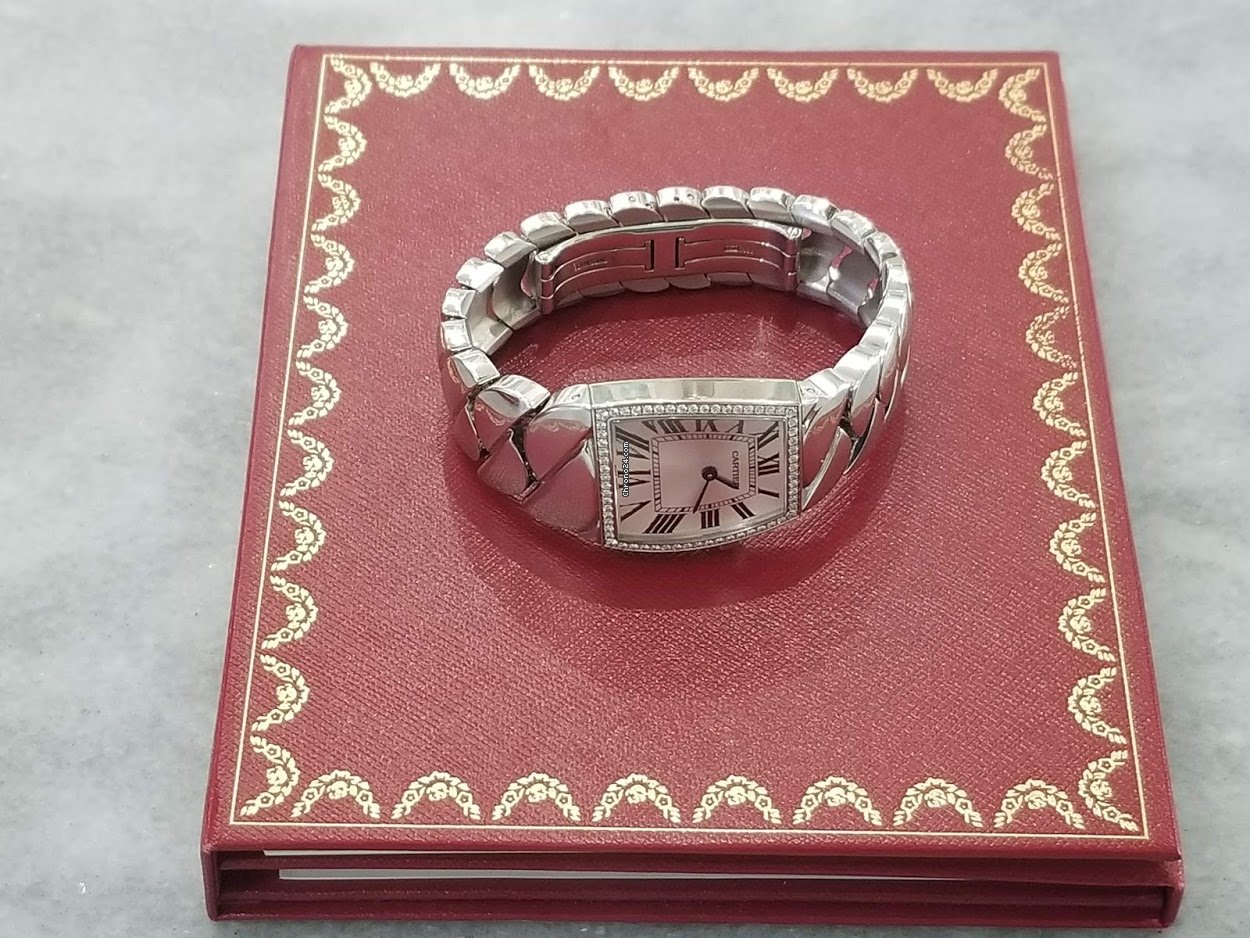 IMG_9081 Cartier La Dona de Cartier Womens watch Quartz White gold 2895 Replica 7