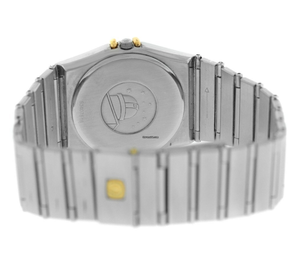 Omega Constellation Day-Date Mens watch Unisex Quartz Gold Steel 396.1069 Replica 7