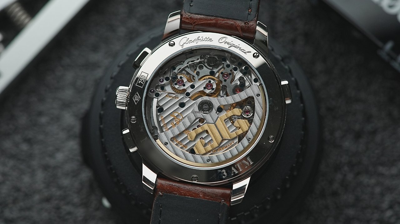Glashutte Original PanoMaticChrono XL White gold 95-01-31-24-04 Replica 7