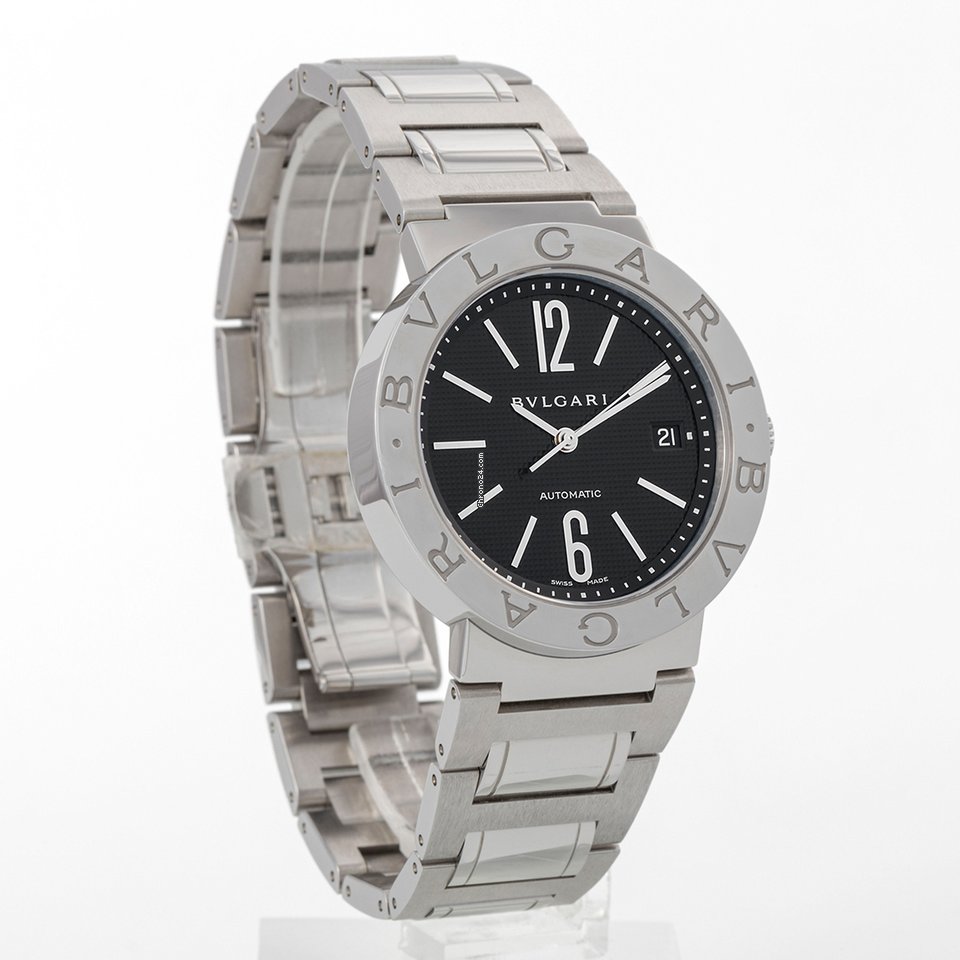 IMG_9081 Bulgari Bulgari Mens watch Unisex Automatic Steel BB 38 SS AUTO Replica 7