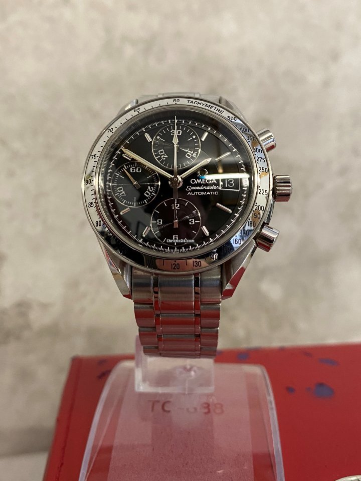 IMG_9081 Omega Speedmaster Date Mens watch Unisex Automatic Steel 35135000 Replica 7