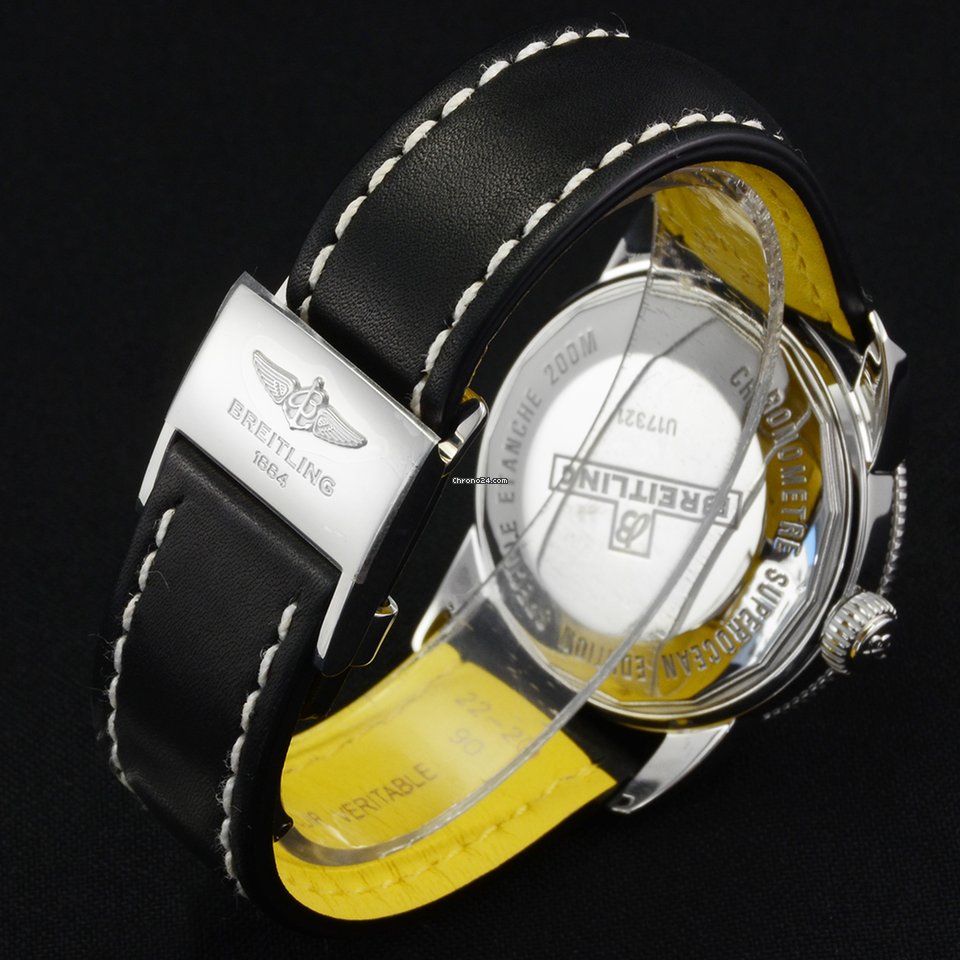 IMG_9081 Breitling Superocean Heritage 42 Mens watch Unisex Automatic Gold Steel U17321 Replica 7