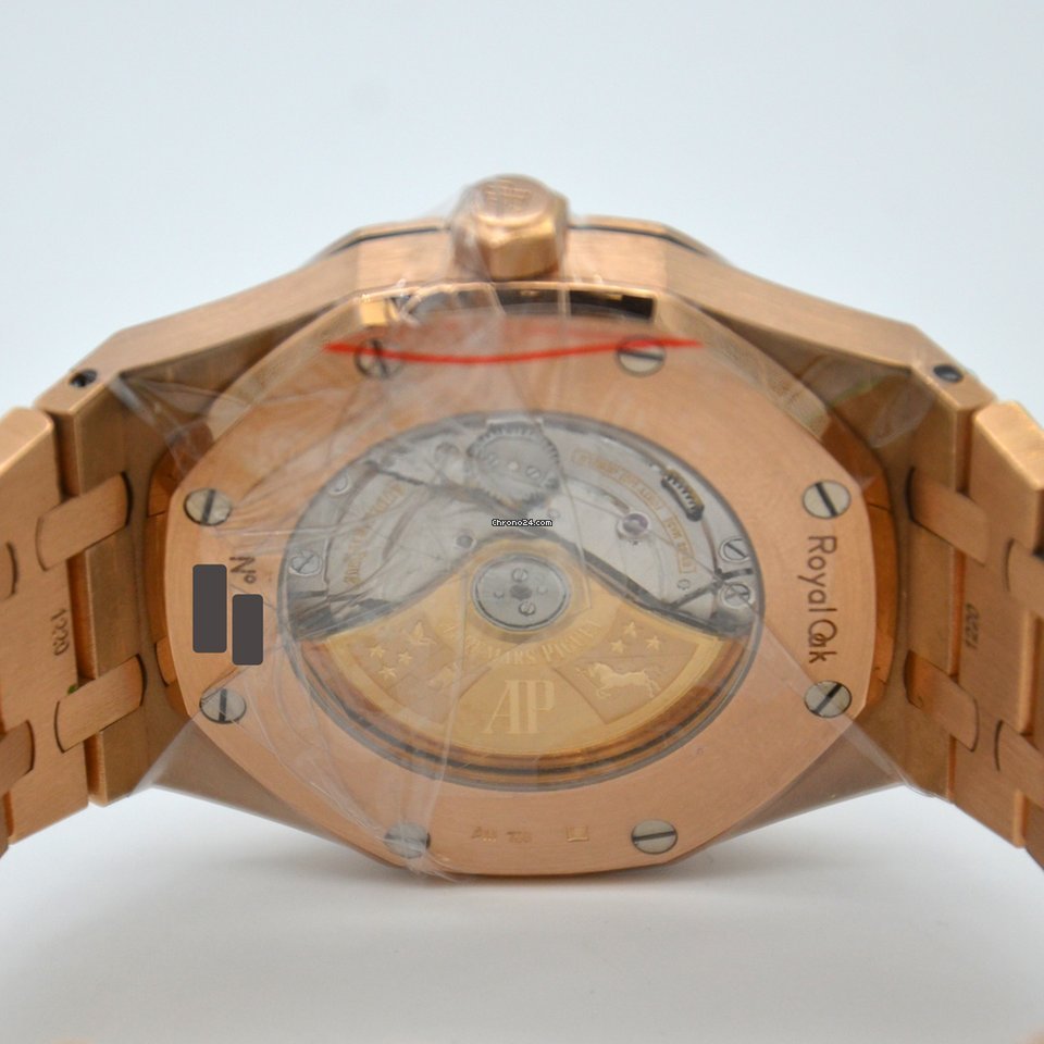 IMG_9081 Audemars Piguet Royal Oak Selfwinding Mens watch Unisex Automatic Rose gold 15400or.oo.1220or.01 Replica 7