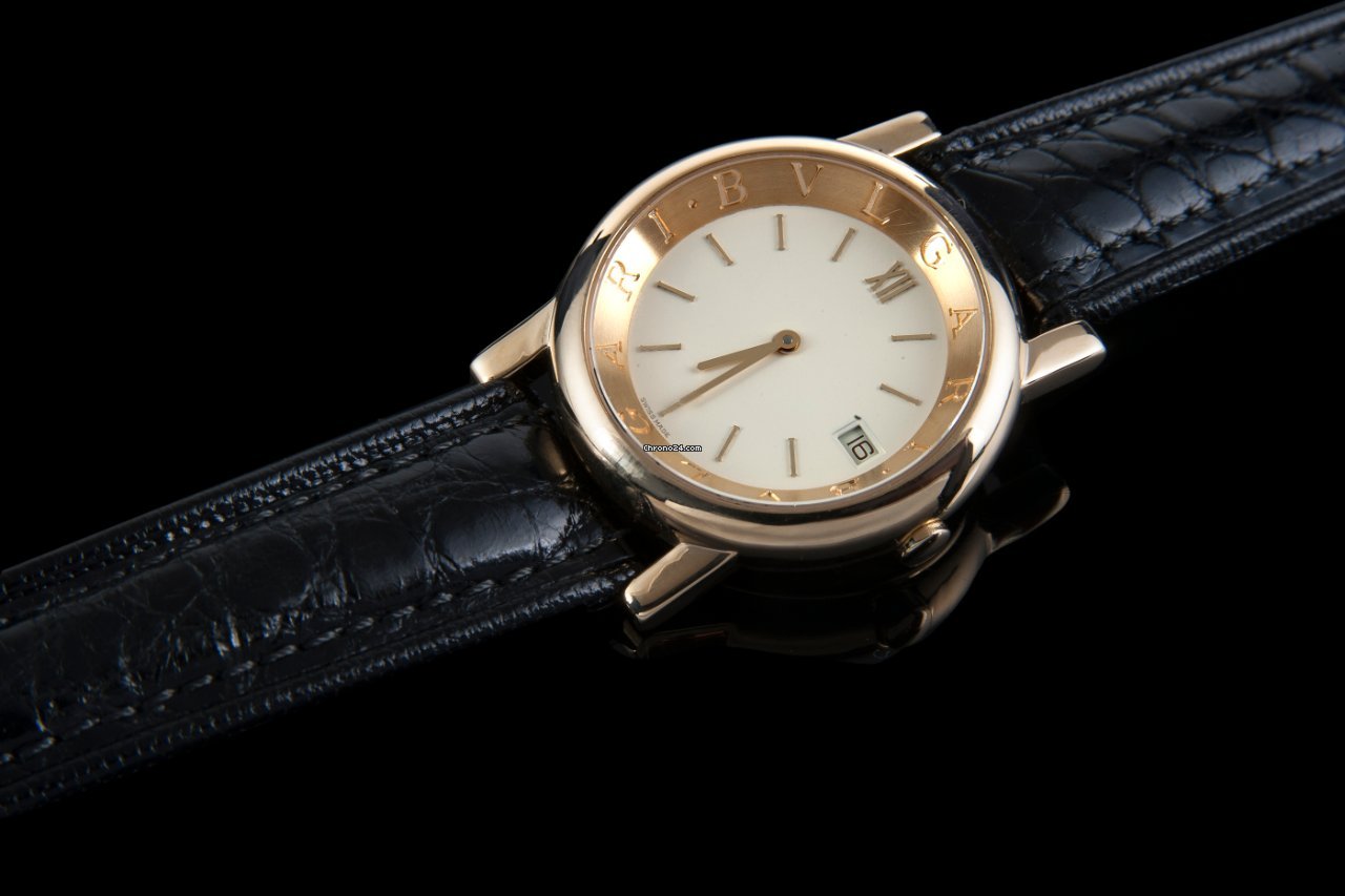 IMG_9081 Bulgari Mens watch Unisex Quartz Yellow gold AT33GL Replica 7