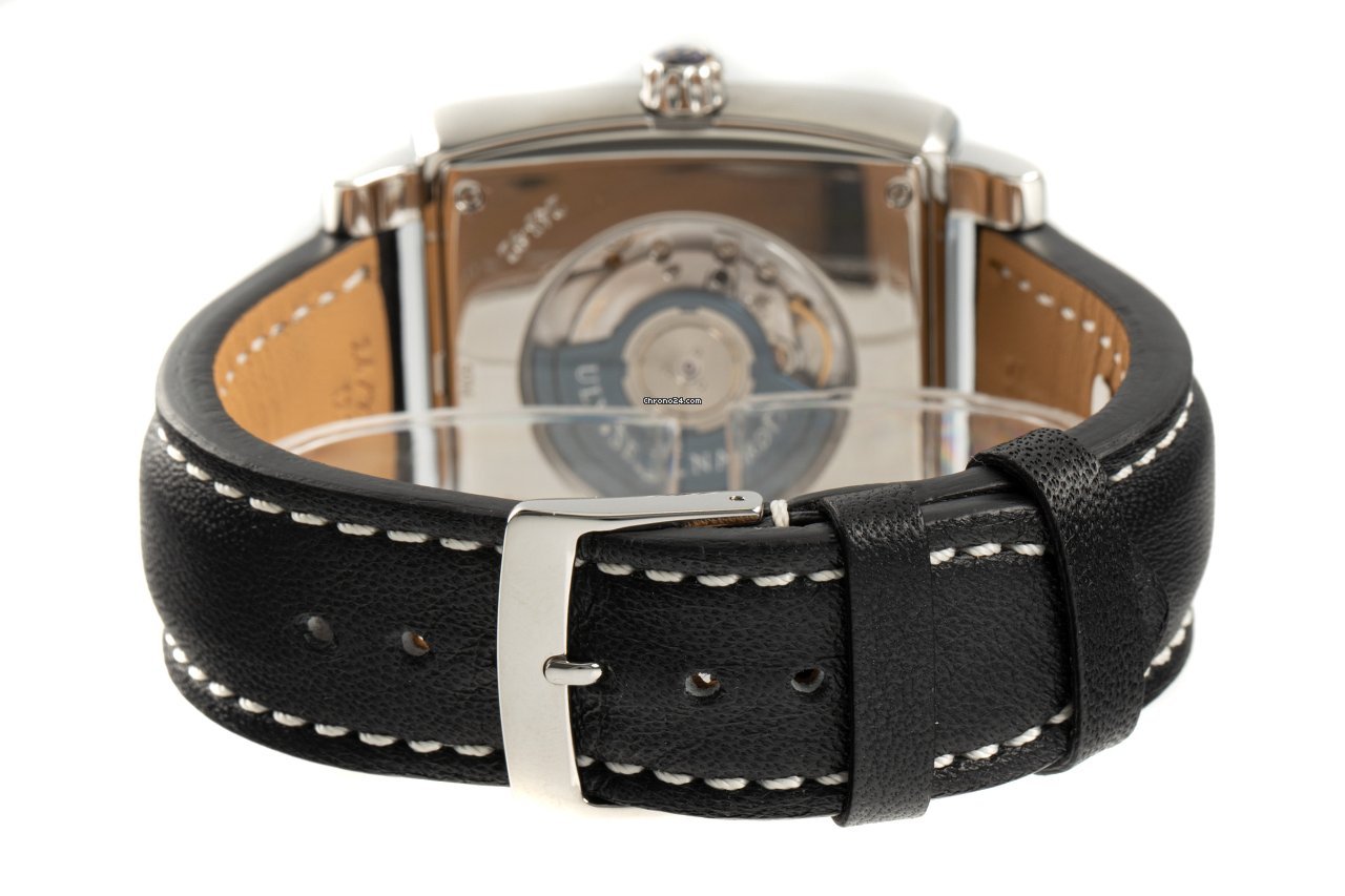 IMG_9081 Ulysse Nardin Quadrato Dual Time Mens watch Unisex Automatic Steel 243-92 Replica 7
