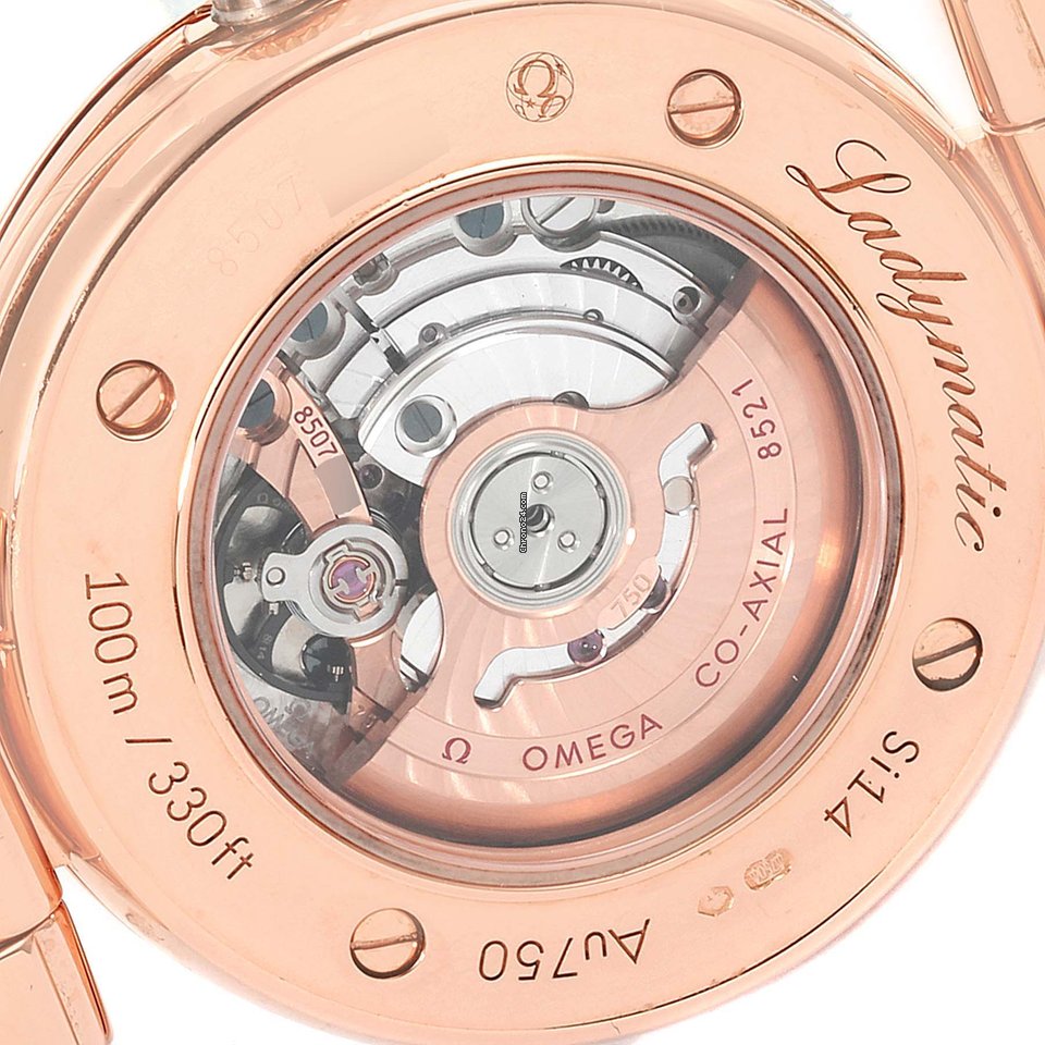 IMG_9081 Omega De Ville Ladymatic Womens watch Automatic Rose gold 425.63.34.20.63.001 Replica 7