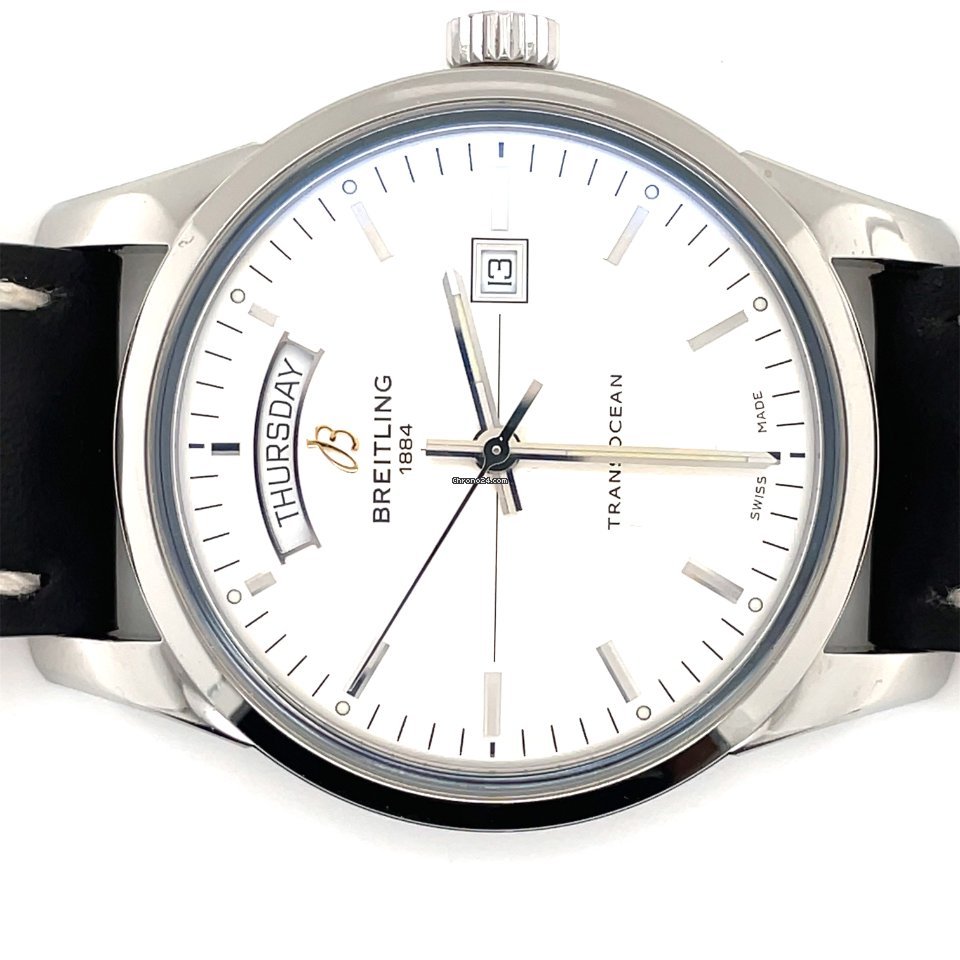 Breitling Transocean Day & Date Mens watch Unisex Automatic Steel A4531012 Replica 7