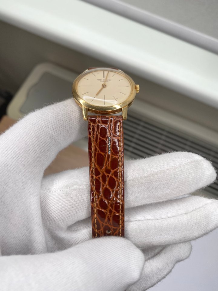 IMG_9081 Patek Philippe Calatrava Mens watch Unisex Manual winding Yellow gold 2593 Replica 7