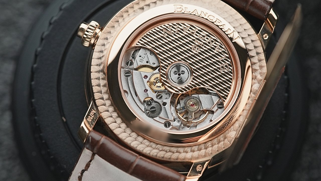 IMG_9081 Blancpain Villeret Ultra-Slim Mens watch Unisex Automatic Rose gold 6665-3642-55B Replica 7
