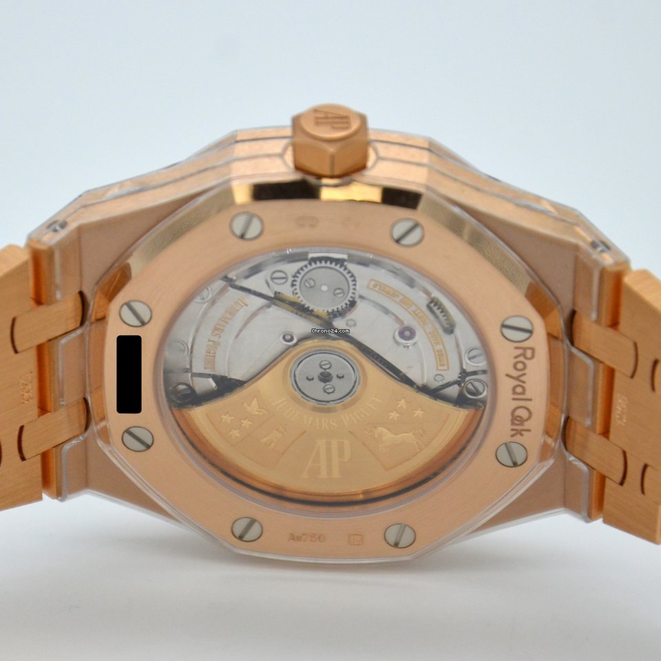 IMG_9081 Audemars Piguet Royal Oak Lady Womens watch Automatic Rose gold 15451OR.ZZ.1256OR.02 Replica 7