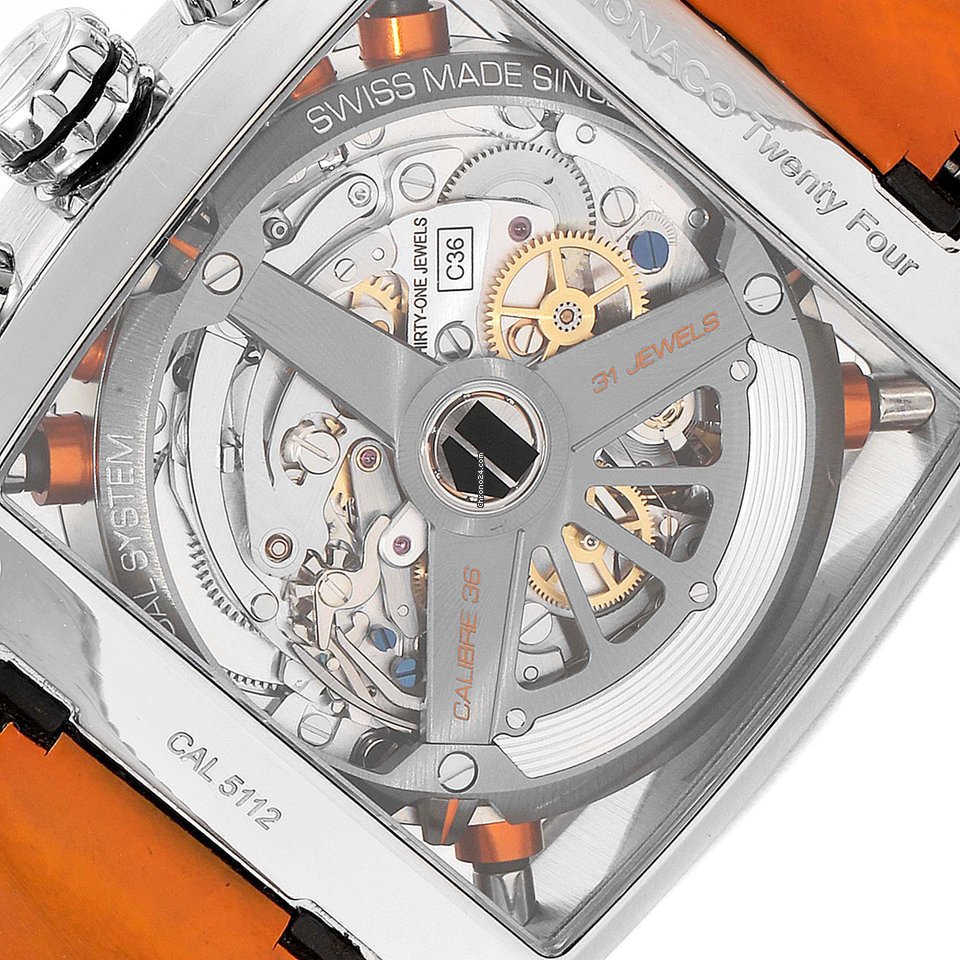 IMG_9081 TAG Heuer Monaco Calibre 36 Mens watch Unisex Automatic Steel CAL5112.FC6298 Replica 7