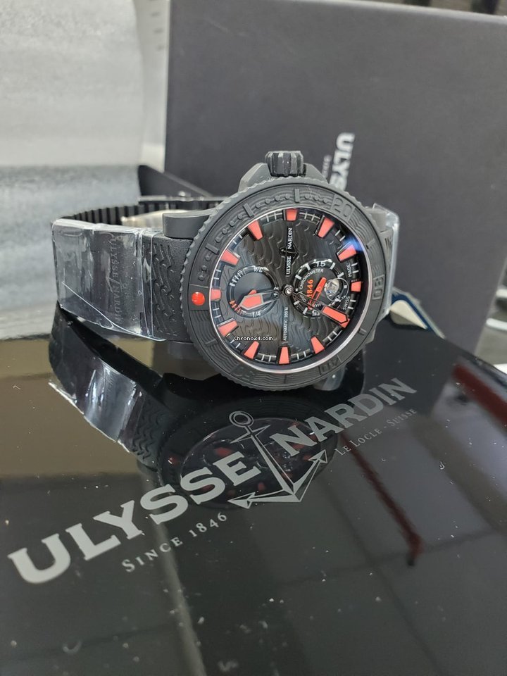 IMG_9081 Ulysse Nardin Diver Black Sea Mens watch Unisex Automatic Steel 263-92-3C Replica 7