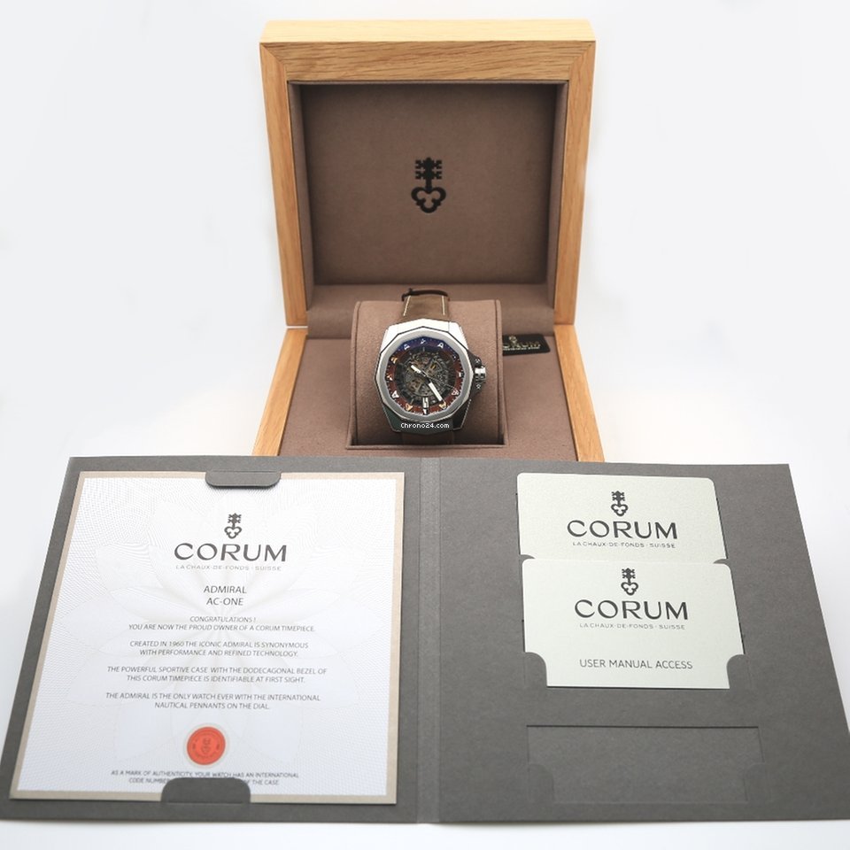 IMG_9081 Corum Admirals Cup AC-One Mens watch Unisex Automatic Titanium A082 03211 Replica 7