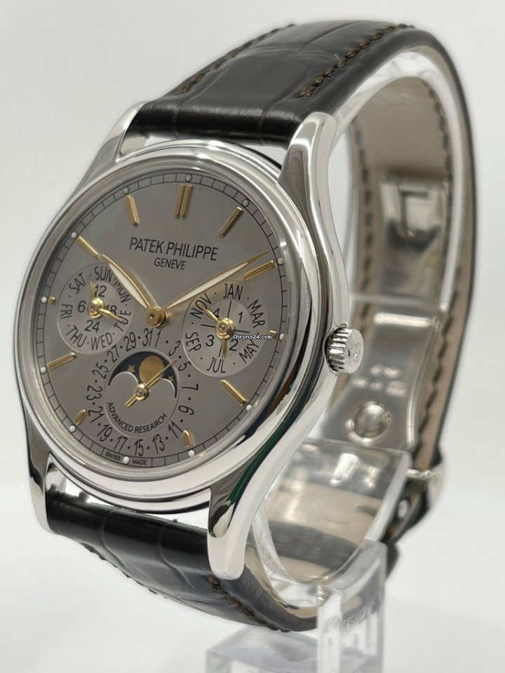 IMG_9081 Patek Philippe Perpetual Calendar Mens watch Unisex Automatic Platinum 5550P-001 Replica 7