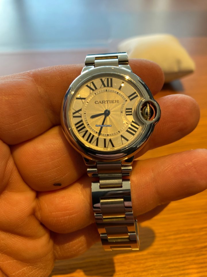 Cartier Ballon Bleu 33mm Womens watch Quartz Steel W6920084 Replica 7