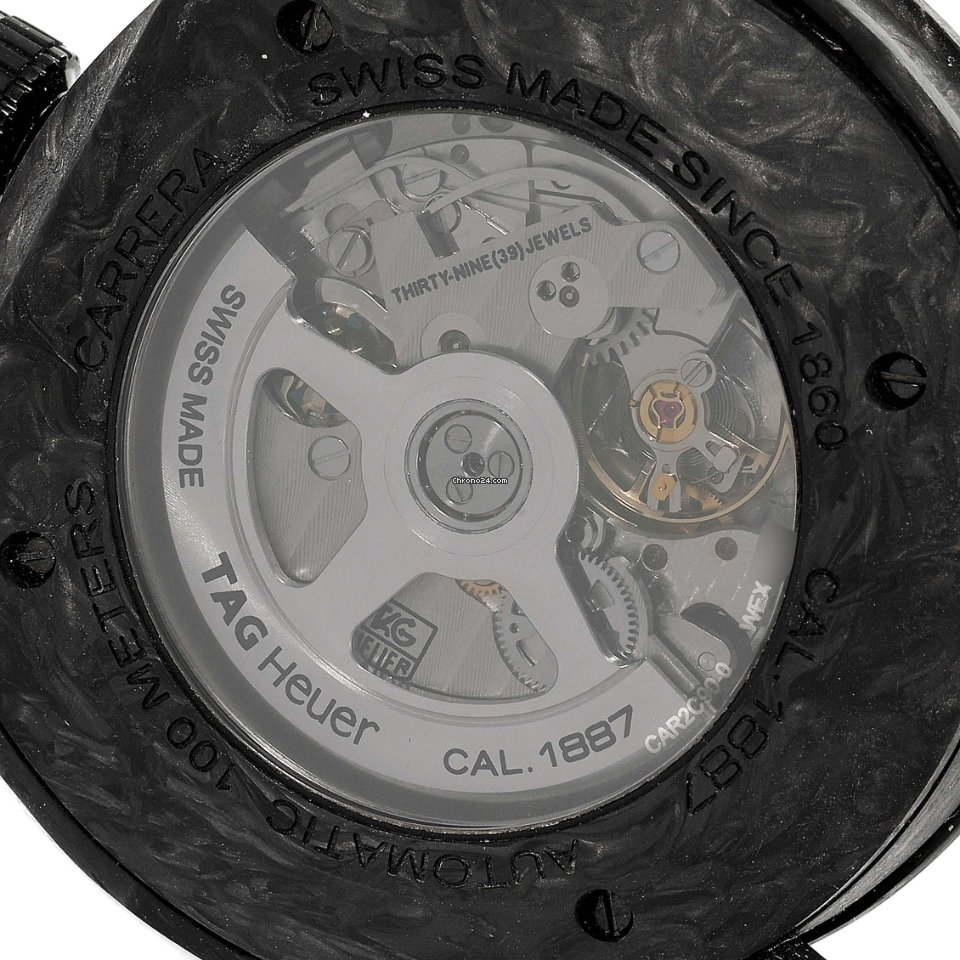 IMG_9081 TAG Heuer Carrera Calibre 1887 Mens watch Unisex Automatic Carbon CAR2C90.FC6341 Replica 7