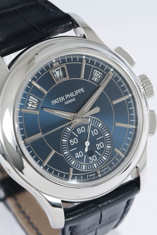 Patek Philippe Annual Calendar Chronograph Mens watch Unisex Automatic Platinum 5905P-001 Replica 7