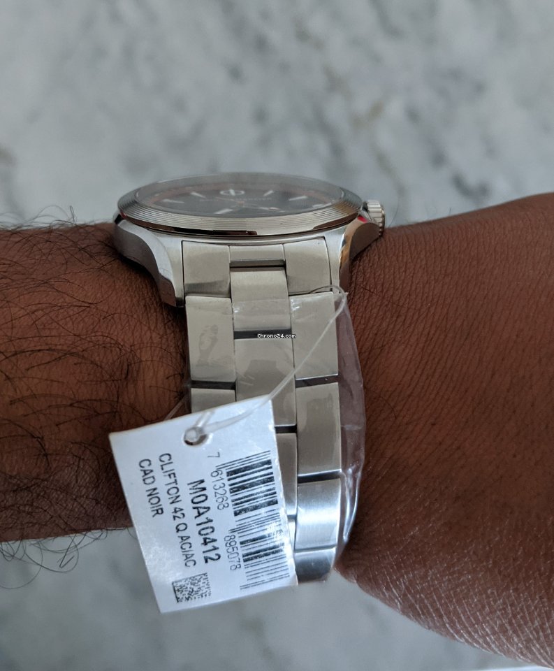 Baume & Mercier Clifton Mens watch Unisex Quartz Steel 10412 Replica 7