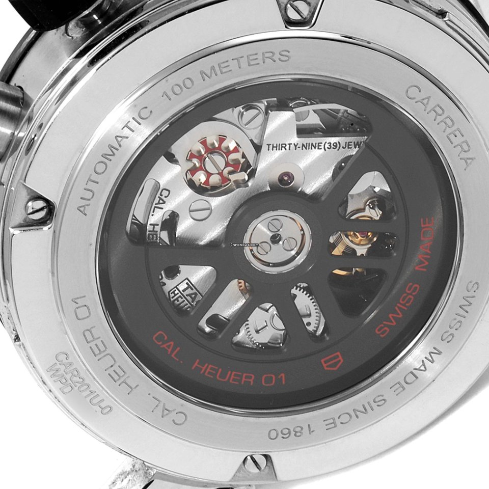 IMG_9081 TAG Heuer Carrera Calibre HEUER 01 Mens watch Unisex Automatic Steel CAR201U.BA0766 Replica 7