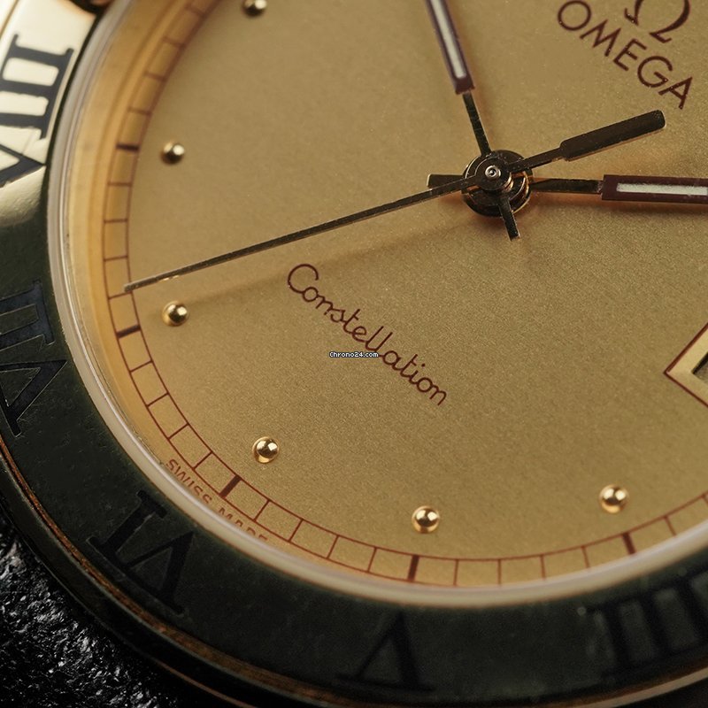 IMG_9081 Omega Constellation Quartz Mens watch Unisex Yellow gold 1611.10.00 Replica 7