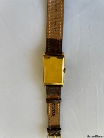 IMG_9081 Omega Mens watch Unisex Manual winding Yellow gold Tank Rectangular 88139 Replica 7