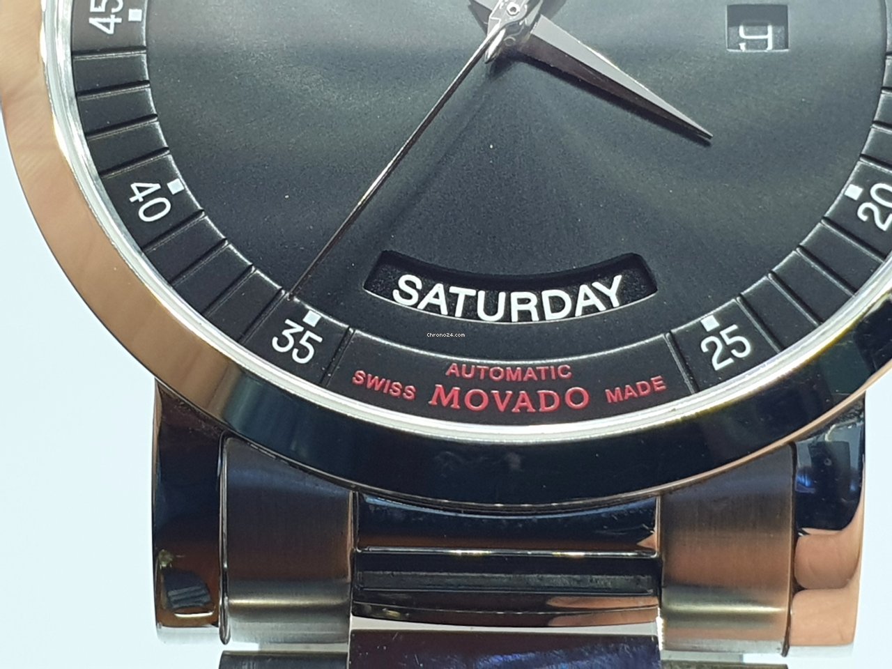 IMG_9081 Movado Red Label Mens watch Unisex Automatic Steel 0606845 Replica 7
