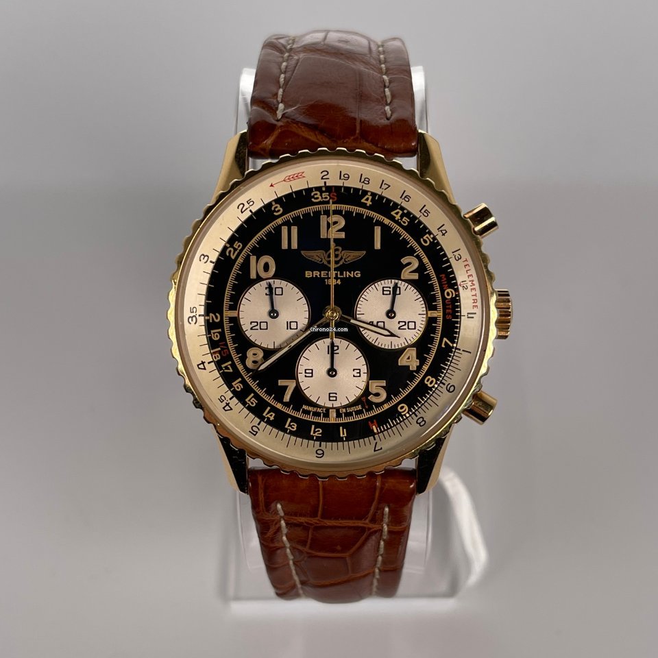 IMG_9081 Breitling Navitimer Mens watch Unisex Yellow gold K30021 Replica 7