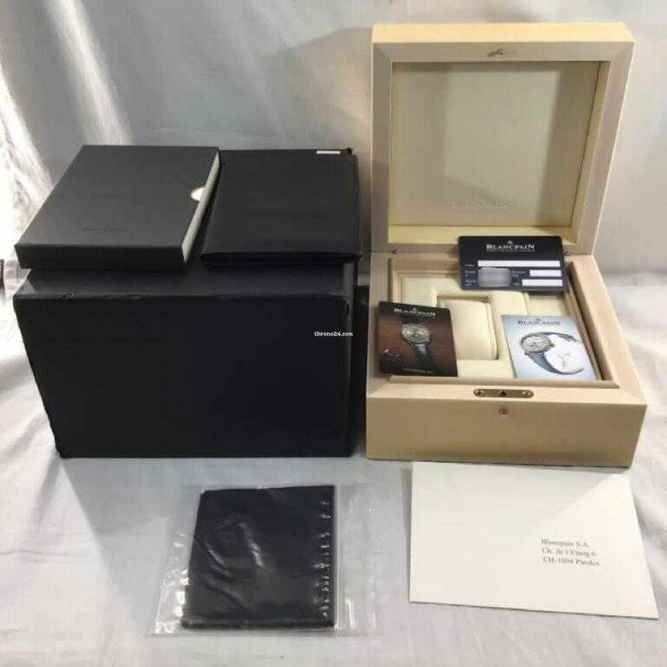 IMG_9081 Blancpain Leman Womens watch Automatic White gold 2850-3554-55B Replica 7