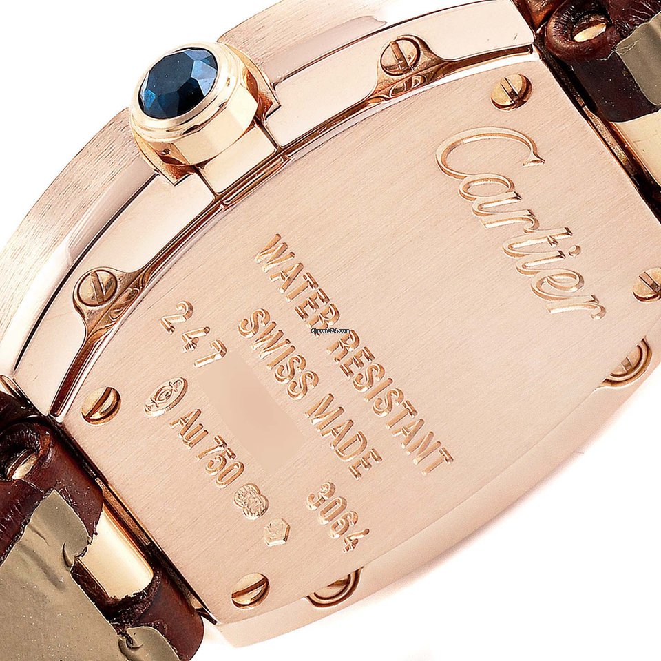 Cartier Baignoire Womens watch Quartz Rose gold W8000007 Replica 7