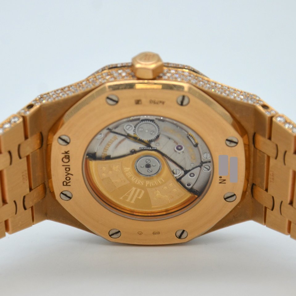 IMG_9081 Audemars Piguet Royal Oak Selfwinding Mens watch Unisex Automatic Rose gold 15400OR.OO.1220OR.02 Replica 7