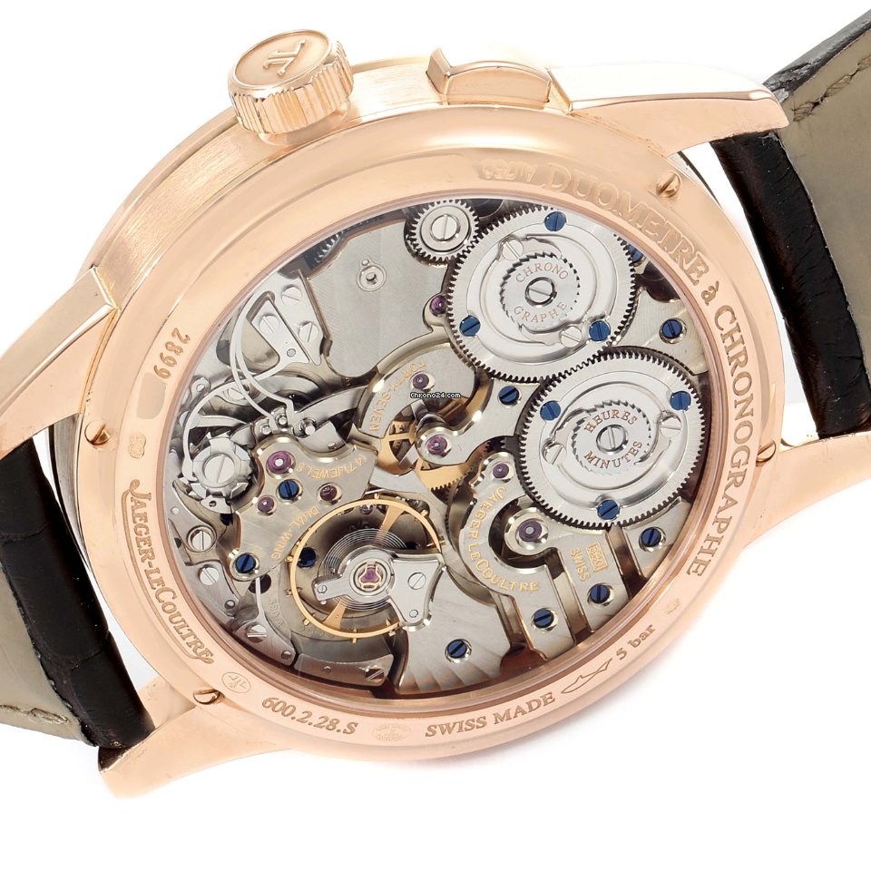 IMG_9081 Jaeger-LeCoultre Duometre Mens watch Unisex Manual winding Rose gold Q6012521 Replica 7
