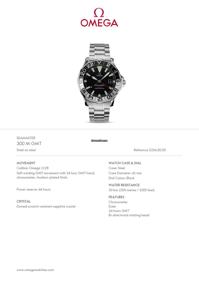 Omega Seamaster Mens watch Unisex Automatic Steel 2234.50 Replica 7