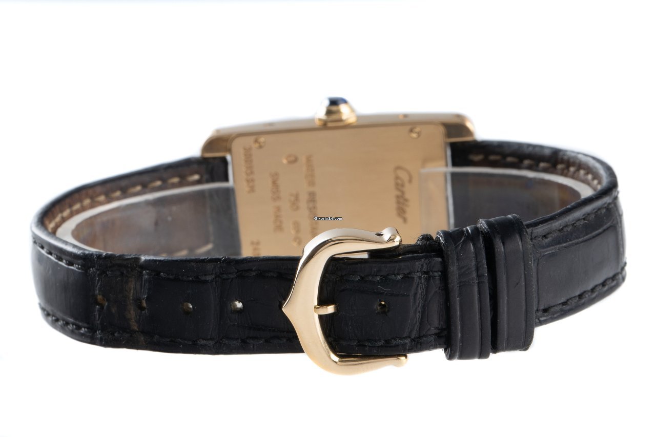 Cartier Tank Americaine Womens watch Quartz Yellow gold 2482 Replica 7