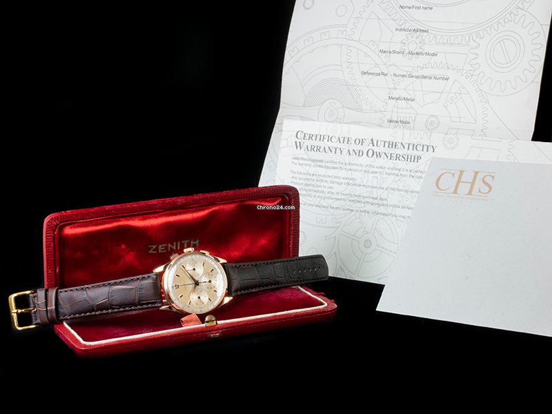 Zenith Mens watch Unisex Manual winding Rose gold 20528 Replica 7