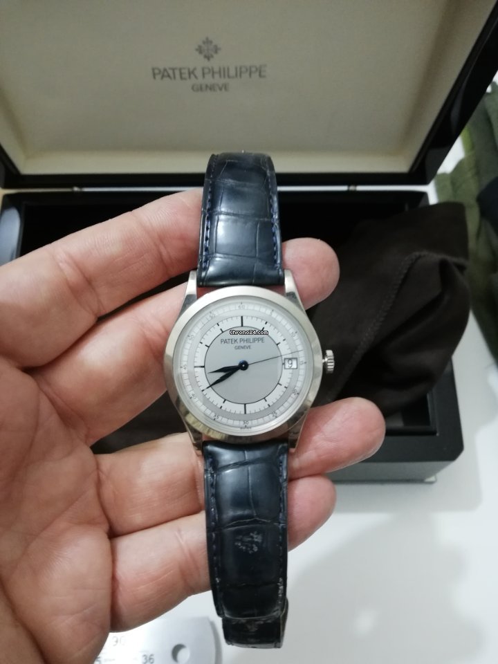 IMG_9081 Patek Philippe Calatrava Mens watch Unisex Automatic White gold 5296G-001 Replica 7